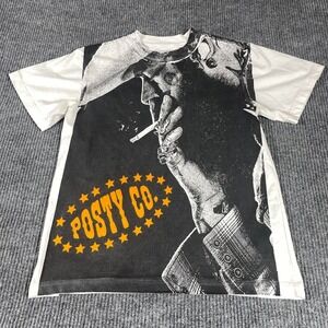 Posty Co T Shirt Adult Small White Post Malone Big Ass Stadium Tour Shirt AOP